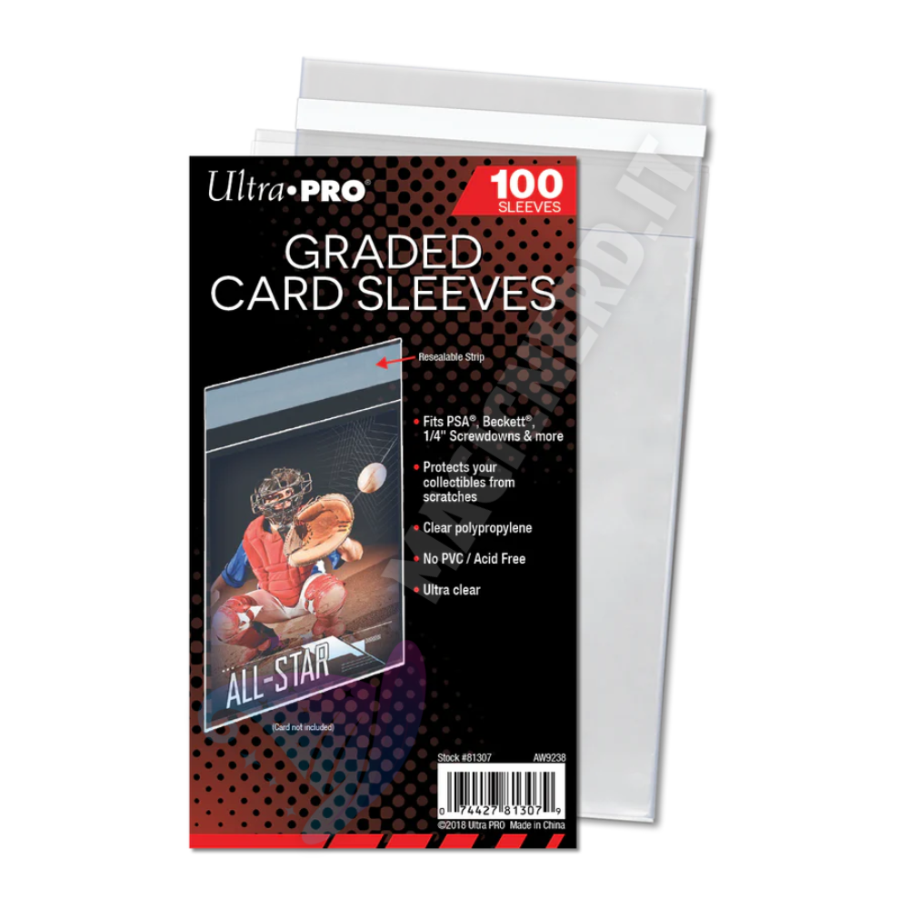 Graded Card Sleeves Resealable Ultra Pro (100pz)