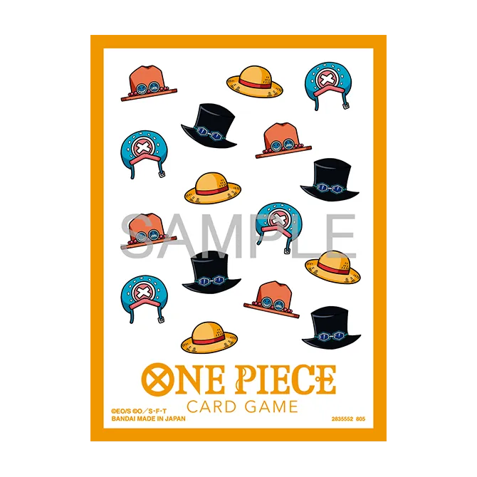 Hat Patterns Official Sleeves One Piece Card Game (70 Sleeves)