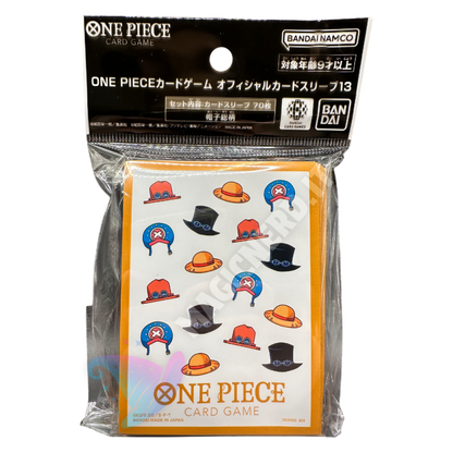 Hat Patterns Official Sleeves One Piece Card Game (70 Sleeves)