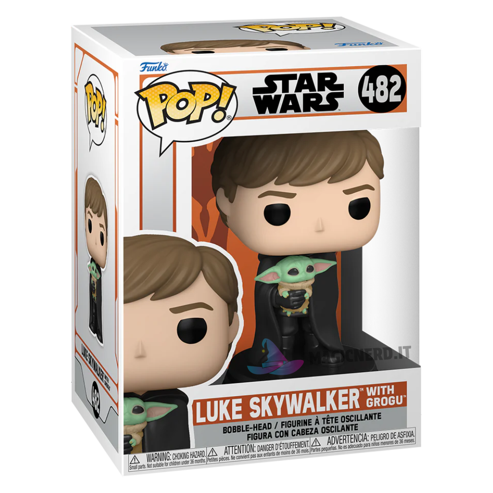 Star Wars: Funko Pop! - The Mandalorian - Luke Skywalker With Grogu (Vinyl Figure 482)