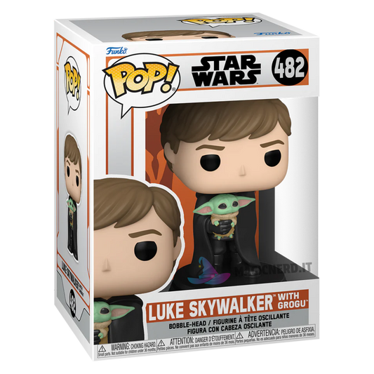 Star Wars: Funko Pop! - The Mandalorian - Luke Skywalker With Grogu (Vinyl Figure 482)