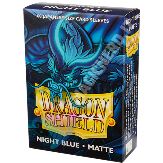 Dragon Shield Small Japanese Matte Night Blue – 60 bustine protettive per Yu-Gi-Oh!
