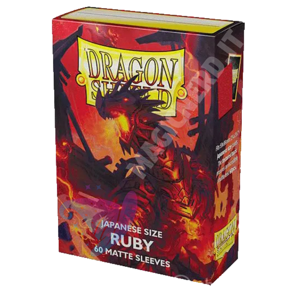 Dragon Shield Small Japanese Matte Ruby – 60 bustine protettive per Yu-Gi-Oh!