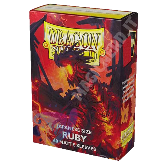 Dragon Shield Small Japanese Matte Ruby – 60 bustine protettive per Yu-Gi-Oh!