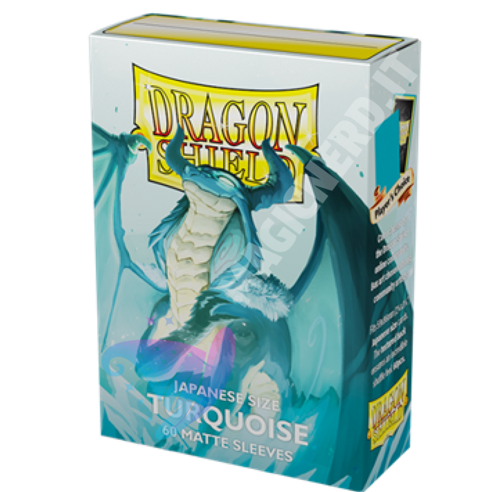 Dragon Shield Small Japanese Matte Turquoise – 60 bustine protettive per Yu-Gi-Oh!