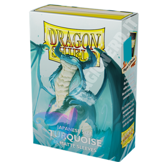 Dragon Shield Small Japanese Matte Turquoise – 60 bustine protettive per Yu-Gi-Oh!