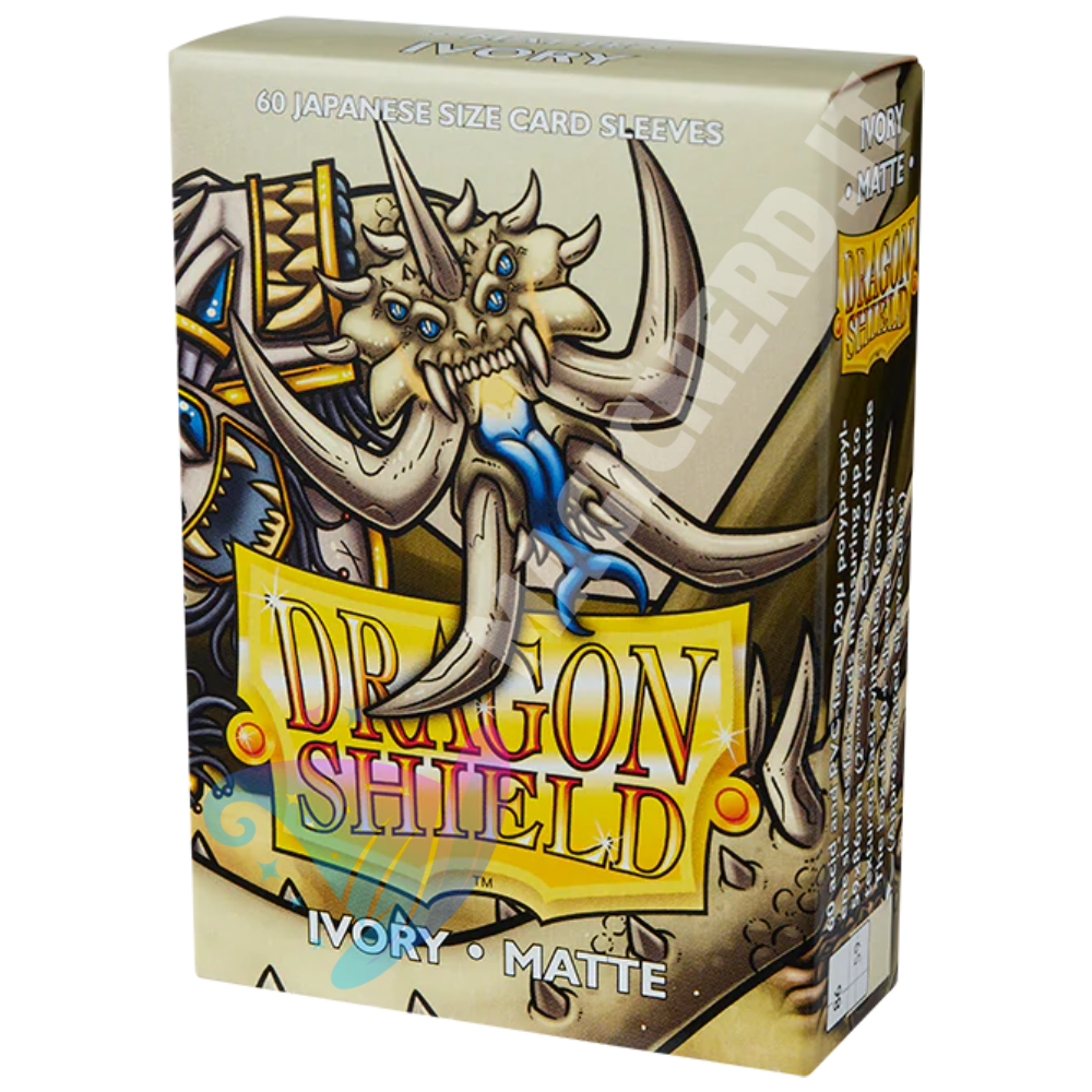 Dragon Shield Small Japanese Matte Ivory – 60 bustine protettive per Yu-Gi-Oh!