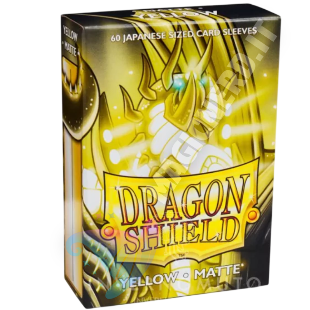 Dragon Shield Small Japanese Matte Yellow – 60 bustine protettive per Yu-Gi-Oh!