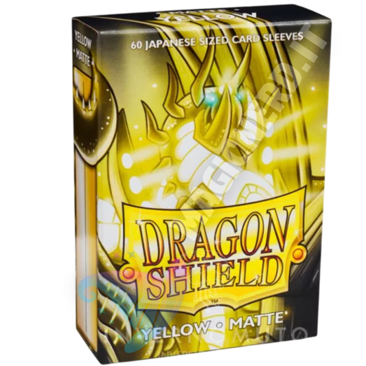 Dragon Shield Small Japanese Matte Yellow – 60 bustine protettive per Yu-Gi-Oh!