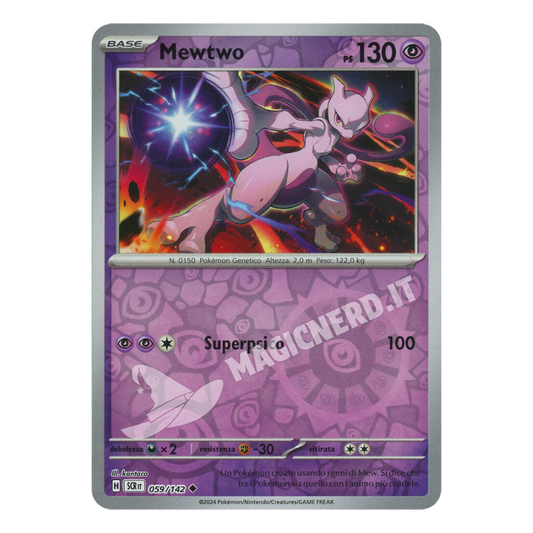 Mewtwo Non Comune Reverse SCR 059 (ITA)