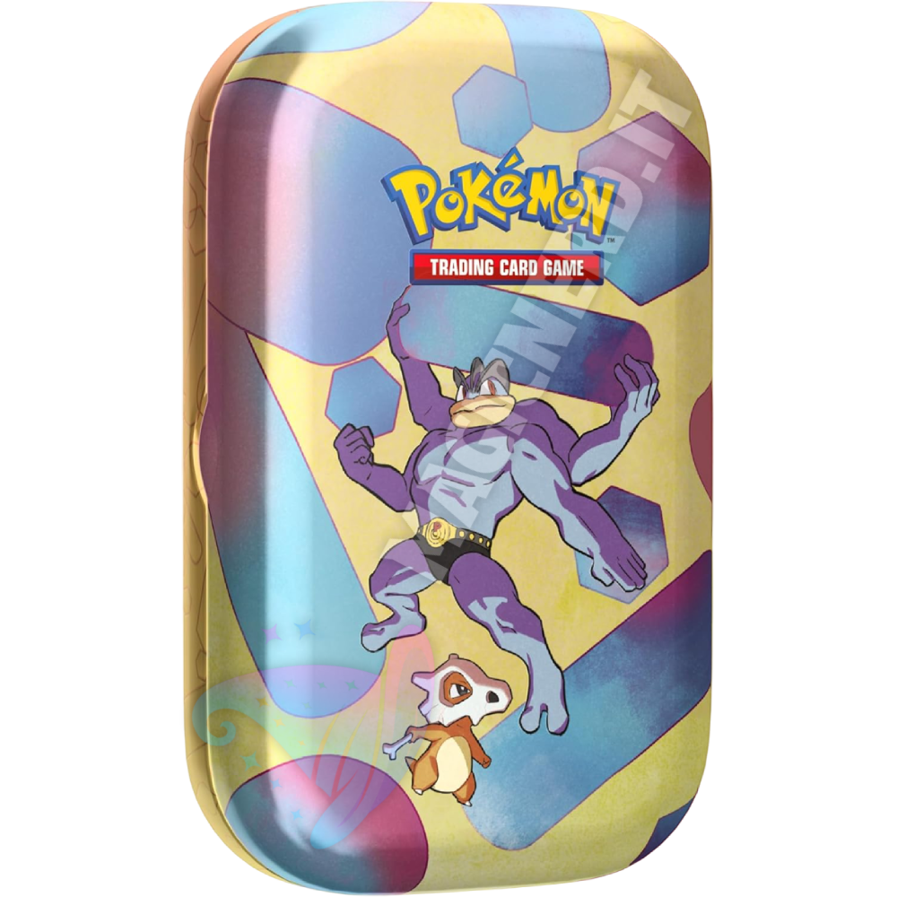 Scarlatto e Violetto 151 Mini Tin da Collezione Machamp e Cubone (ITA)