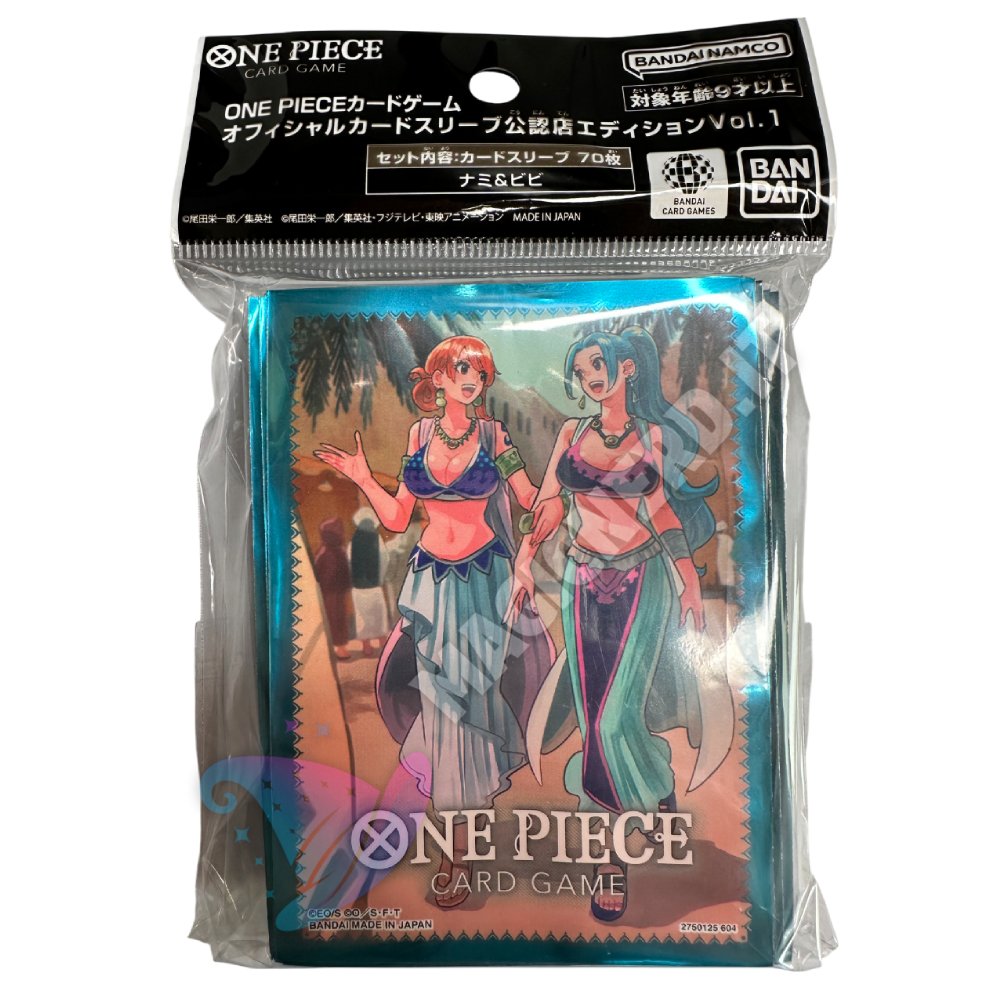  Nami e Vivi Official Sleeves One Piece Card Game (70 Sleeves)