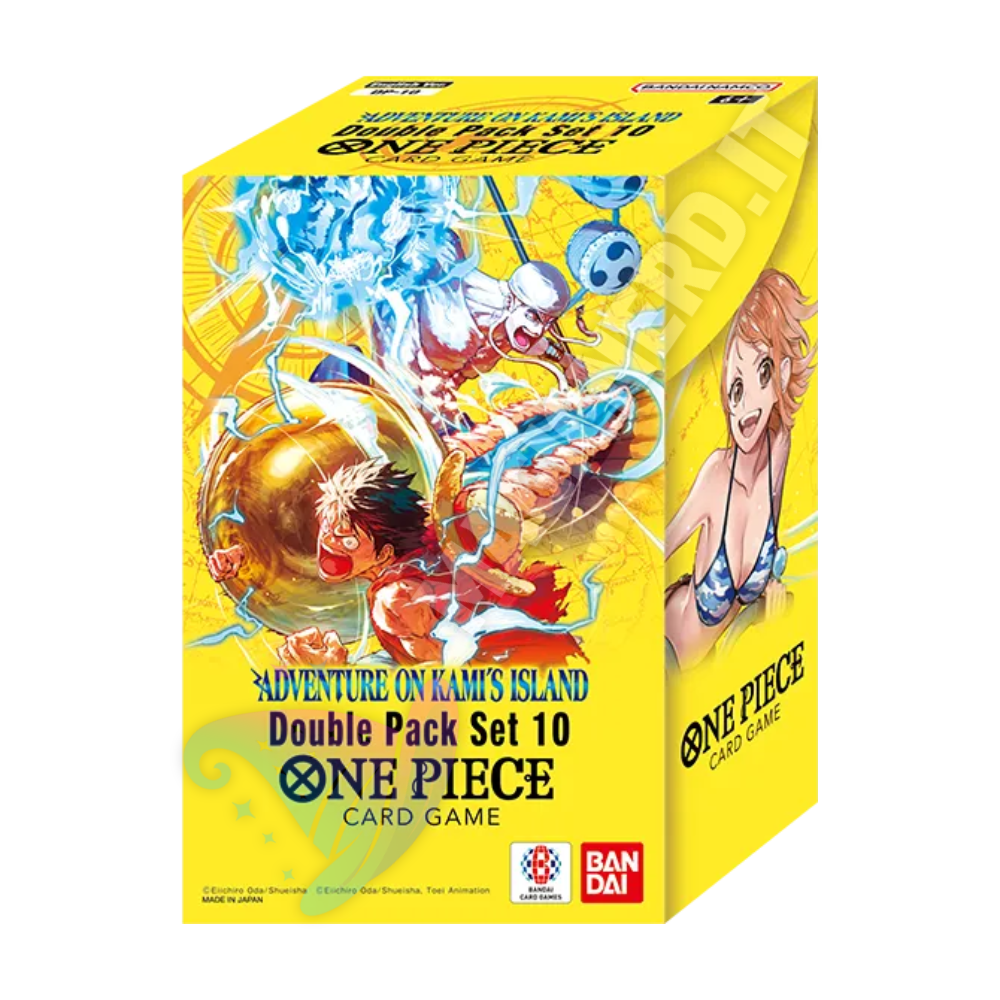 One Piece Card Game DP-10 –  Adventure on Kami’s Island – Double Pack Set Vol.10 (2 Bustine) ENG