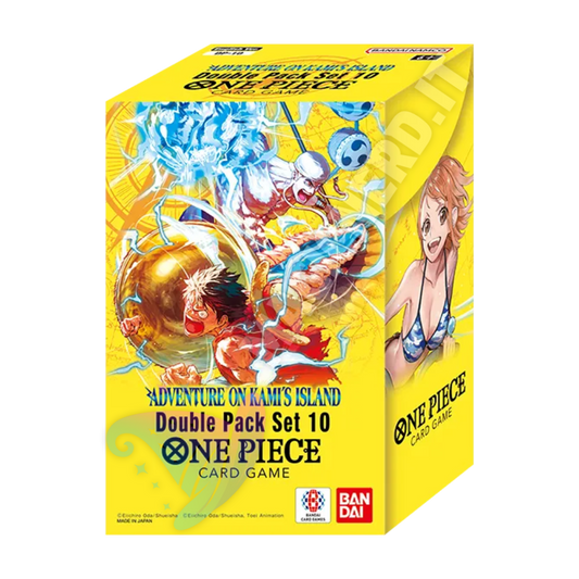 One Piece Card Game DP-10 –  Adventure on Kami’s Island – Double Pack Set Vol.10 (2 Bustine) ENG