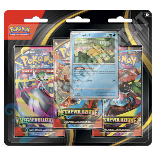 Pokemon Megaevoluzione - Blister 3 Bustine - Psyduck (ITA)