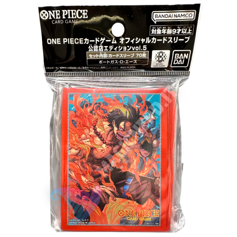 Portgas.D.Ace Official Sleeves Vol.5 One Piece Card Game (70 Sleeves)