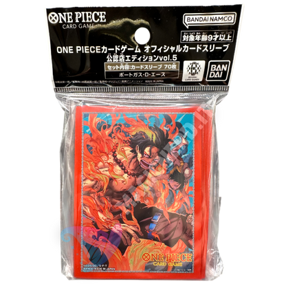 Portgas.D.Ace Official Sleeves Vol.5 One Piece Card Game (70 Sleeves)