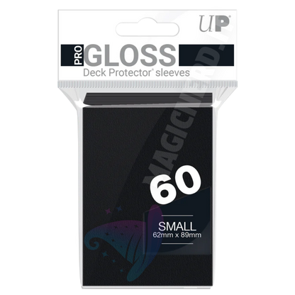 PRO-Gloss Small Sleeves Black Ultra Pro (60 Bustine)