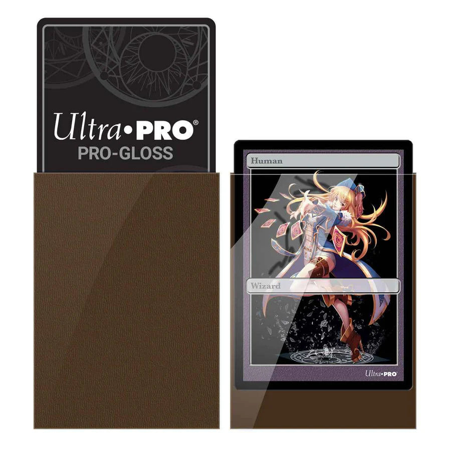 PRO-Gloss Small Sleeves Brown Ultra Pro (60 Bustine)