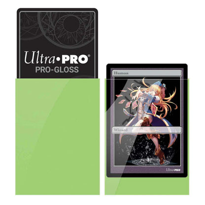 PRO-Gloss Small Sleeves Lime Green Ultra Pro (60 Bustine)