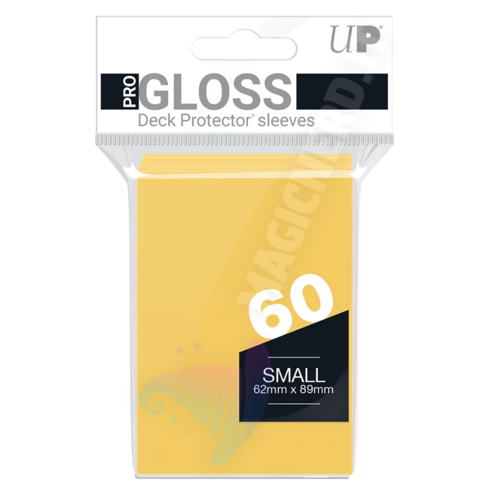 PRO-Gloss Small Sleeves Yellow Ultra Pro (60 Bustine)