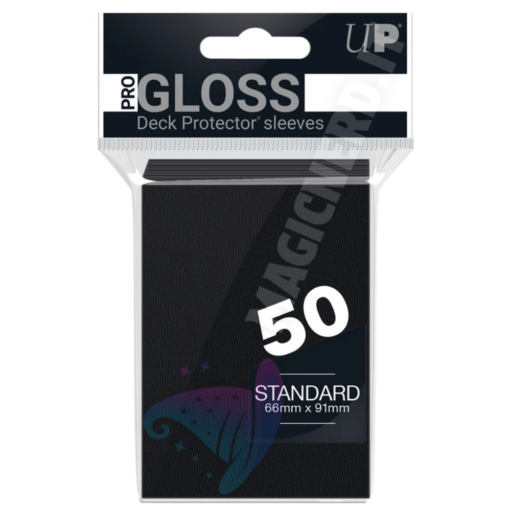 PRO-Gloss Standard Sleeves Black Ultra Pro (50 Bustine)