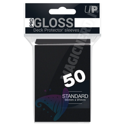 PRO-Gloss Standard Sleeves Black Ultra Pro (50 Bustine)