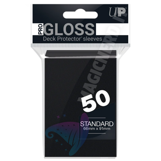 PRO-Gloss Standard Sleeves Black Ultra Pro (50 Bustine)
