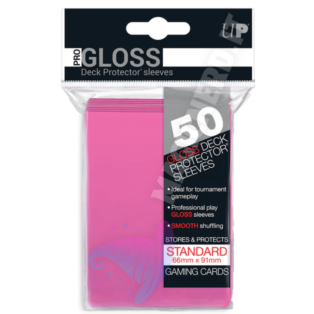 PRO-Gloss Standard Sleeves Bright Pink Ultra Pro (50 Bustine)