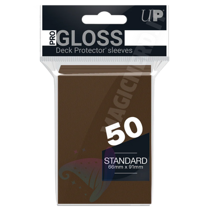PRO-Gloss Standard Sleeves Brown Ultra Pro (50 Bustine)