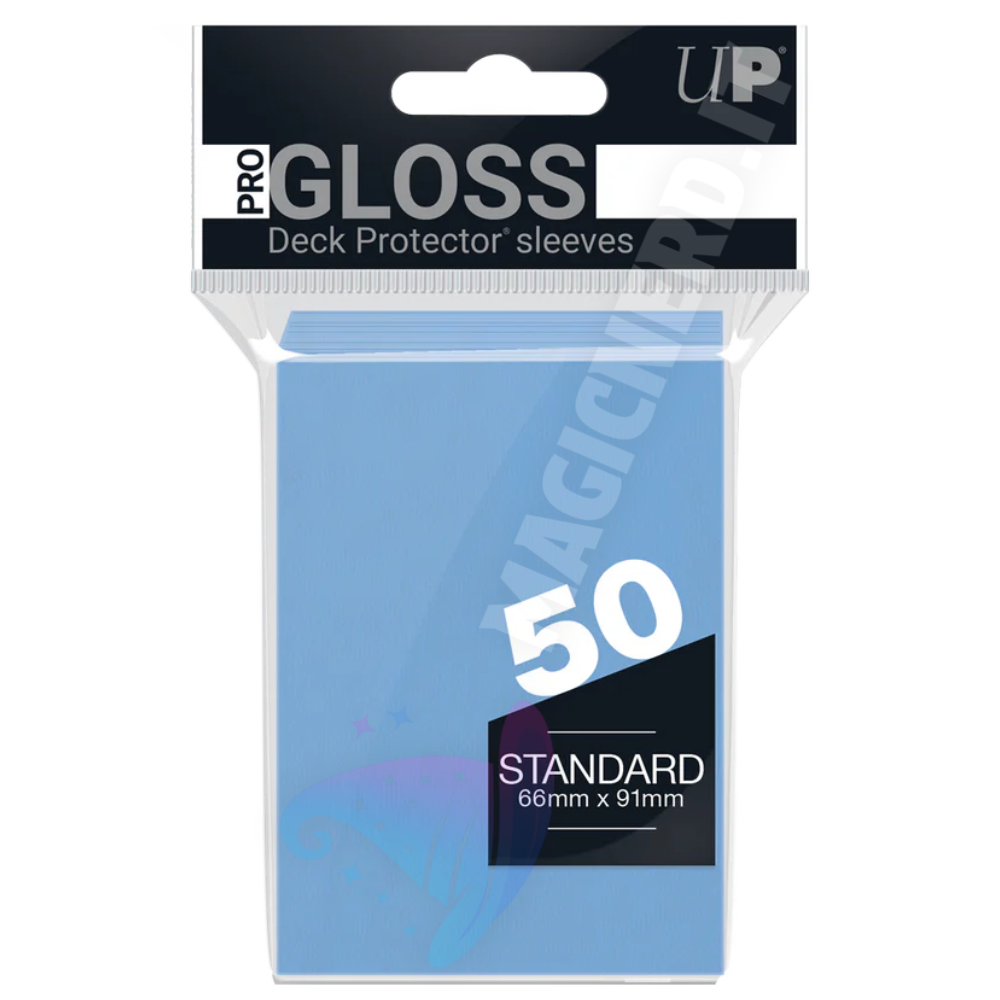 PRO-Gloss Standard Sleeves Light Blue Ultra Pro (50 Bustine)