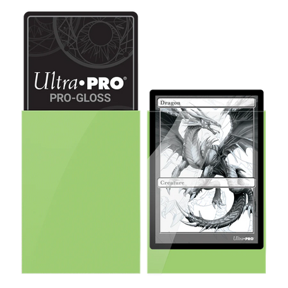 PRO-Gloss Standard Sleeves Lime Green Ultra Pro (50 Bustine)