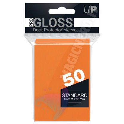 PRO-Gloss Standard Sleeves Orange Ultra Pro (50 Bustine)