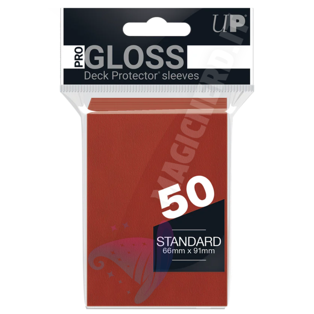 PRO-Gloss Standard Sleeves Red Ultra Pro (50 Bustine)