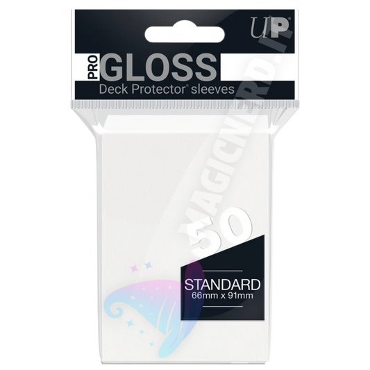 PRO-Gloss Standard Sleeves White Ultra Pro (50 Bustine)
