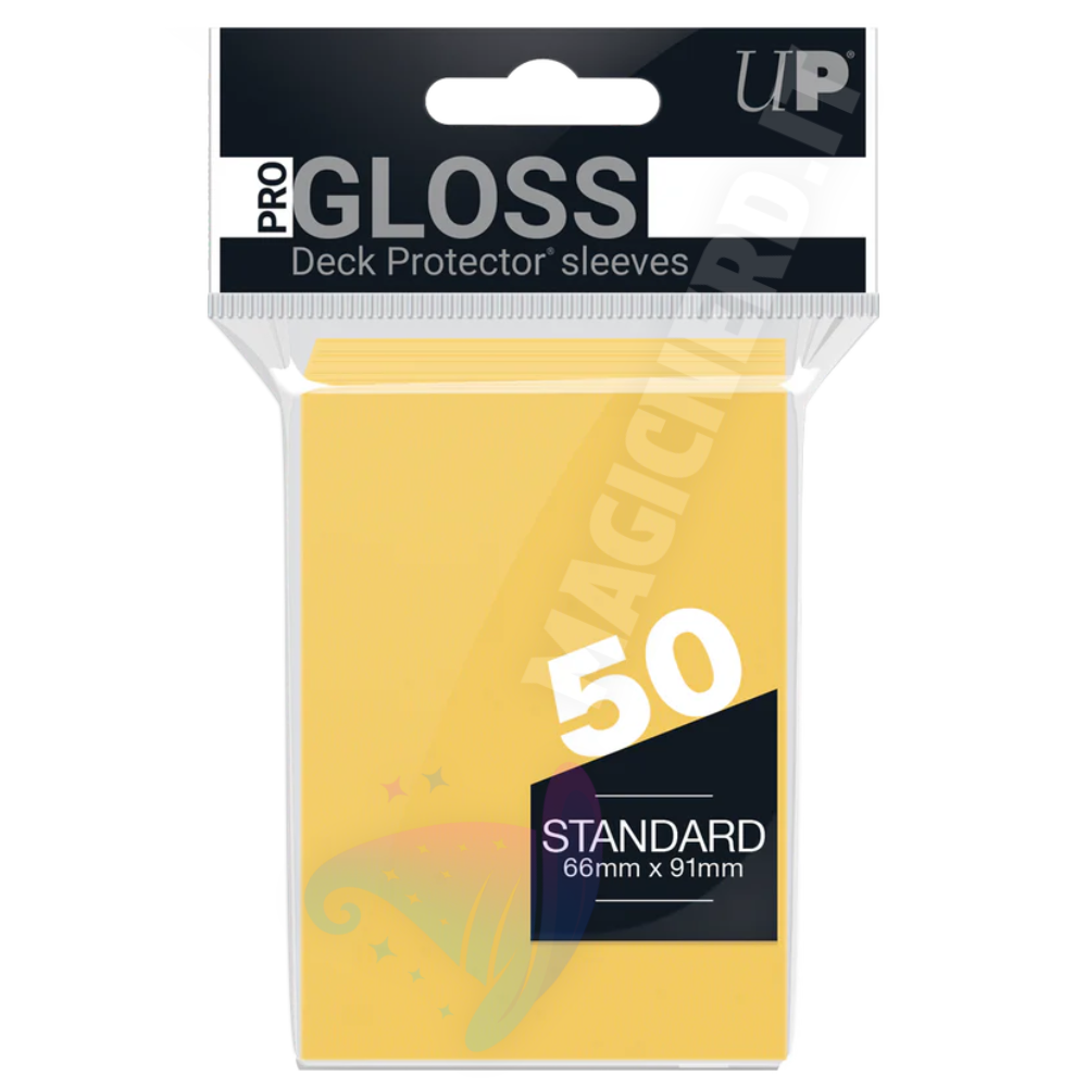 PRO-Gloss Standard Sleeves Yellow Ultra Pro (50 Bustine)