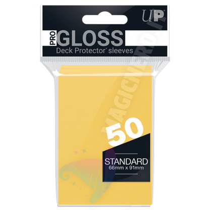 PRO-Gloss Standard Sleeves Yellow Ultra Pro (50 Bustine)