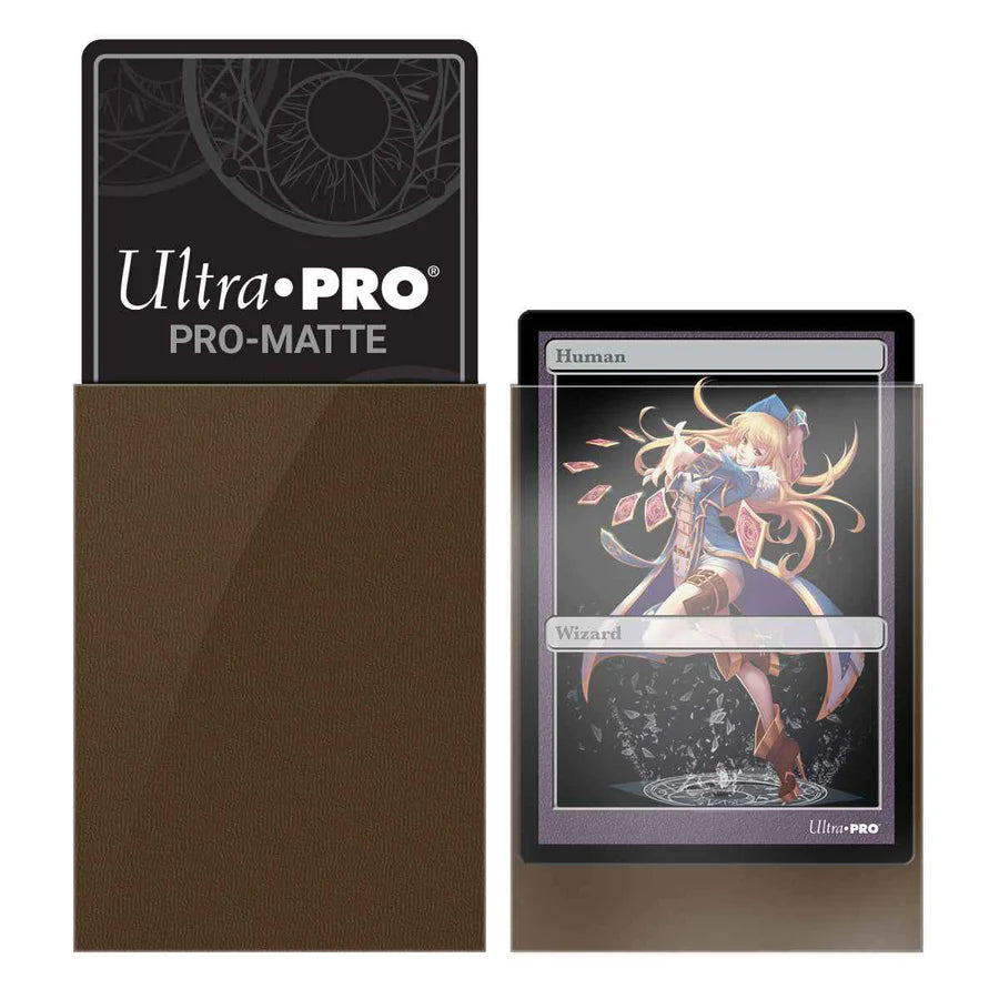 PRO-Matte Small Sleeves Brown Ultra Pro (60 Bustine)