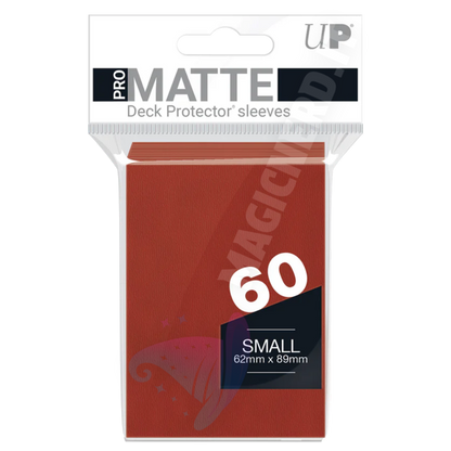 PRO-Matte Small Sleeves Red Ultra Pro (60 Bustine)