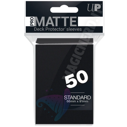 PRO-Matte Standard Sleeves Black Ultra Pro (50 Bustine)