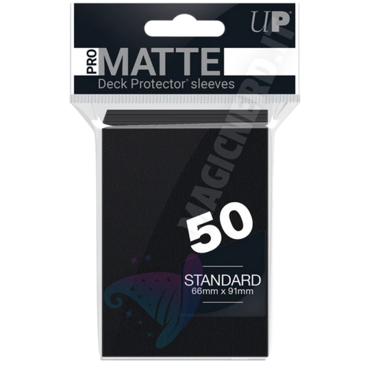 PRO-Matte Standard Sleeves Black Ultra Pro (50 Bustine)