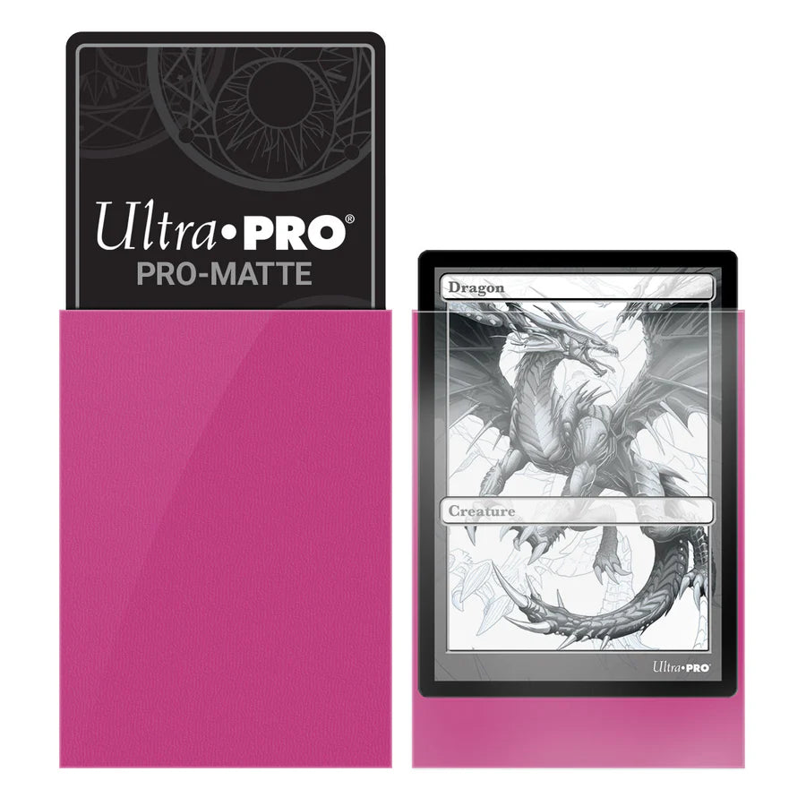 PRO-Matte Standard Sleeves Bright Pink Ultra Pro (50 Bustine)