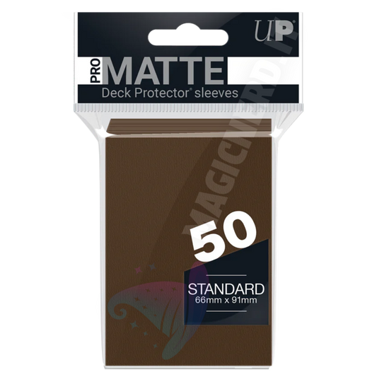 PRO-Matte Standard Sleeves Brown Ultra Pro (50 Bustine)