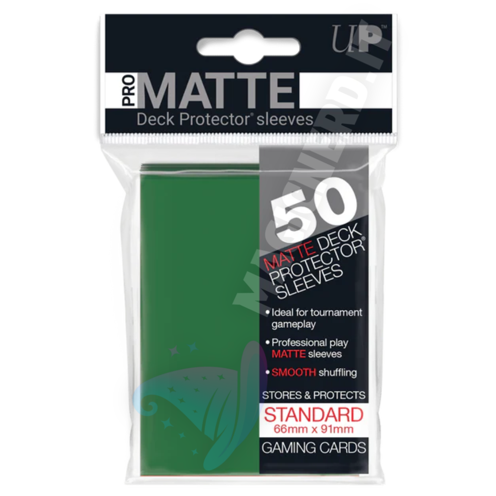PRO-Matte Standard Sleeves Green Ultra Pro (50 Bustine)