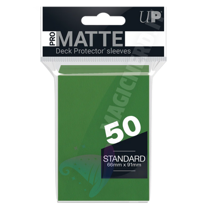 PRO-Matte Standard Sleeves Green Ultra Pro (50 Bustine)