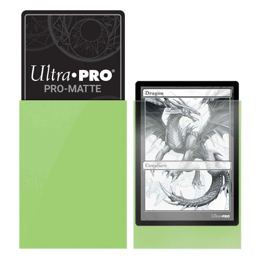 PRO-Matte Standard Sleeves Lime Green Ultra Pro (50 Bustine)
