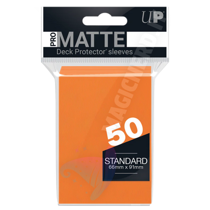PRO-Matte Standard Sleeves Orange Ultra Pro (50 Bustine)