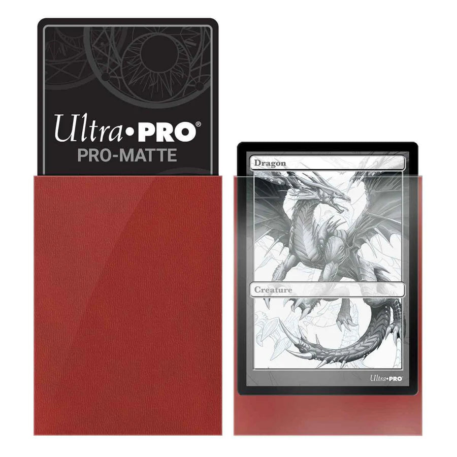 PRO-Matte Standard Sleeves Red Ultra Pro (50 Bustine)