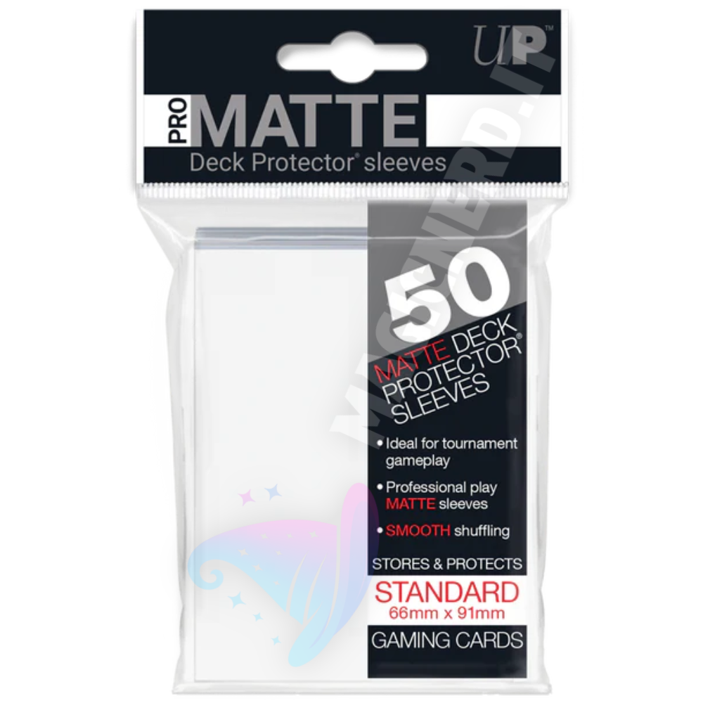 PRO-Matte Standard Sleeves White Ultra Pro (50 Bustine)