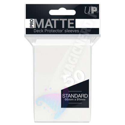 PRO-Matte Standard Sleeves White Ultra Pro (50 Bustine)